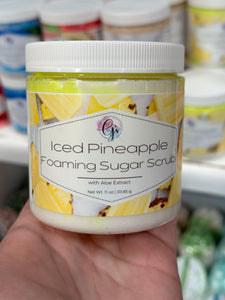 Iced Pineapple Foaming Sugar Scrub