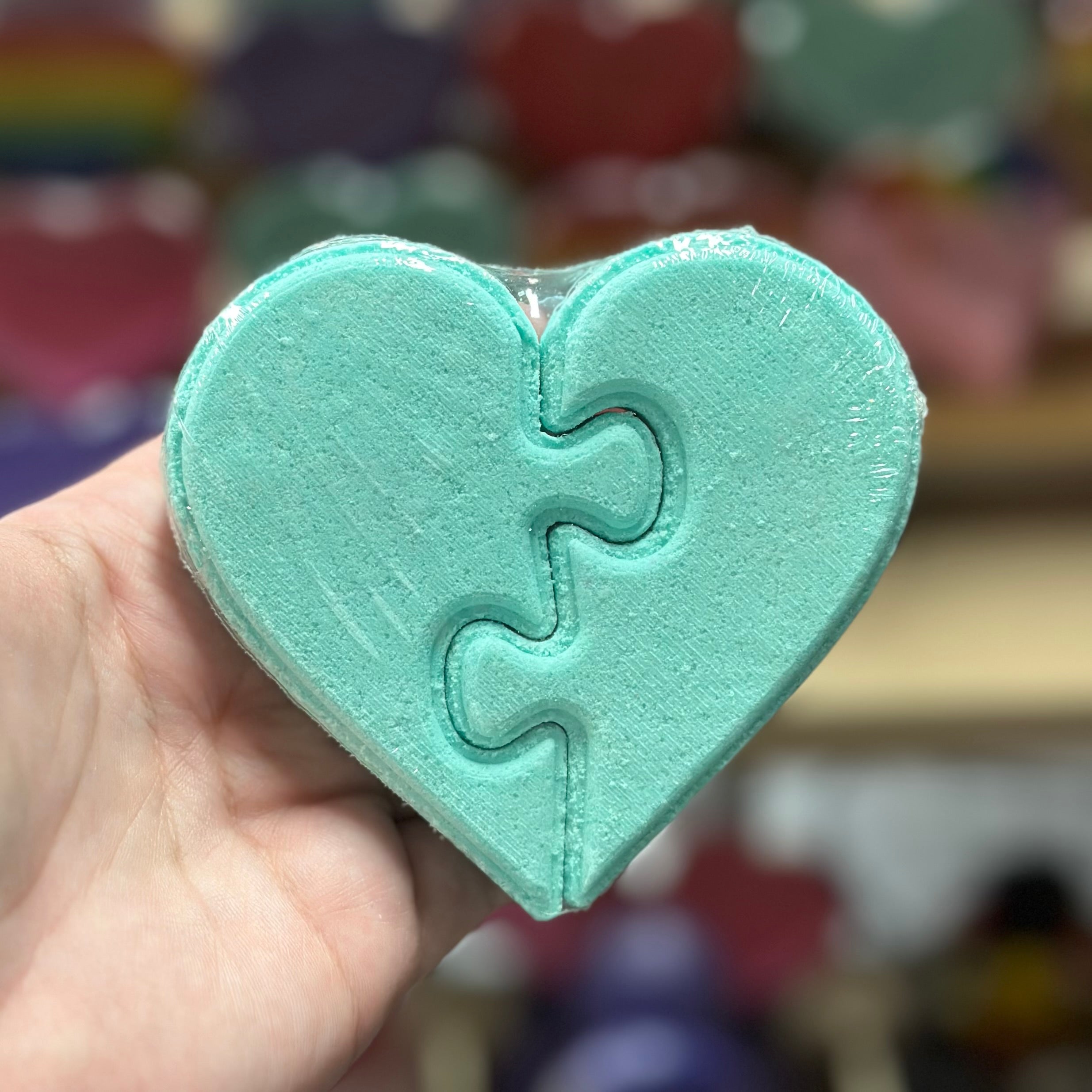 Puzzle Heart Bath Bomb