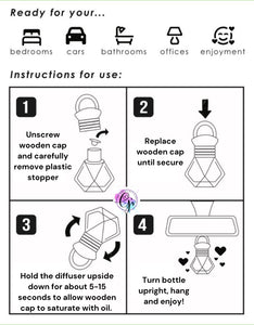 Lavender Chamomile Car Diffuser Starter Kit