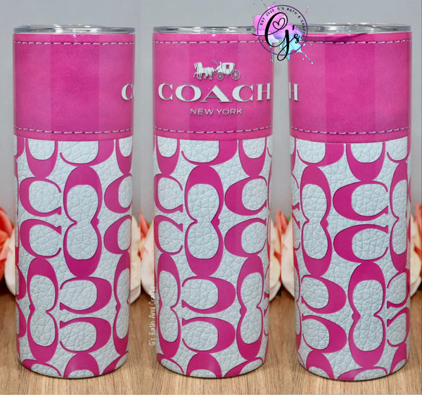 Pink Coach Tumbler – TeresacustomshCrafts