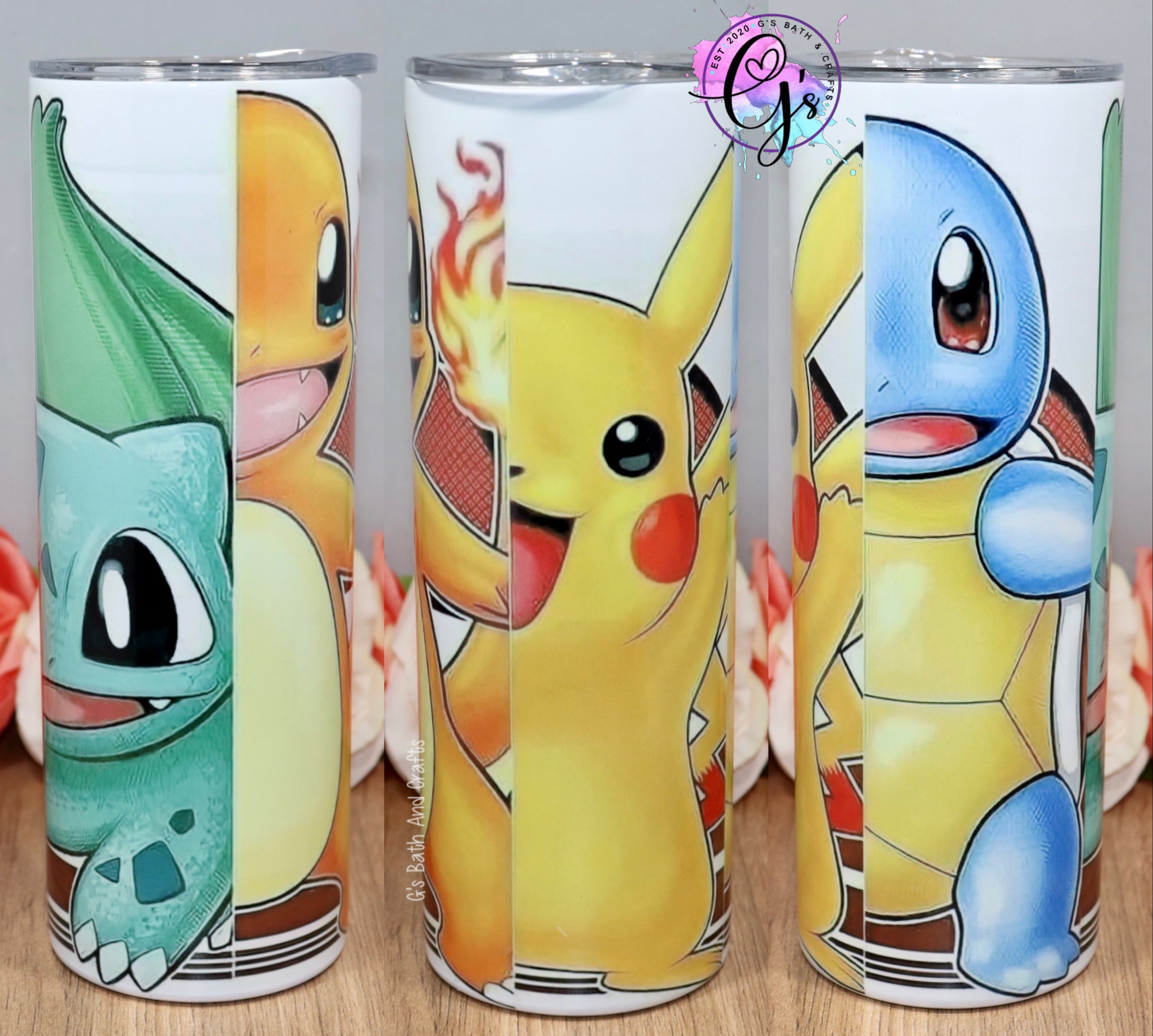 Pokemon Tumbler Cup, Pokemon Tumbler, Pokemon Skinny Tumbler