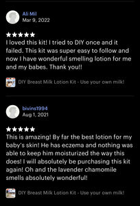 DIY Breast Milk Kit
