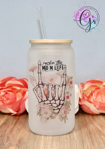 Rockin mom life Glass Cup